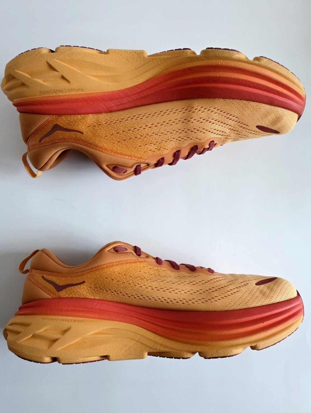 Hoka Bondi 8 Running Shoes In Amber Haze/ Sherbet, Size 10.5 - Picture 11 of 16